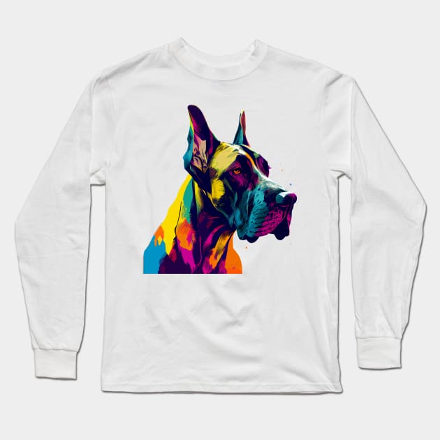 Great Dane Long Sleeve T-Shirt by JH Mart